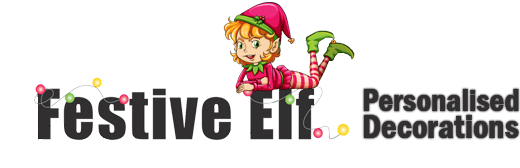 Festive Elf personalised decorations