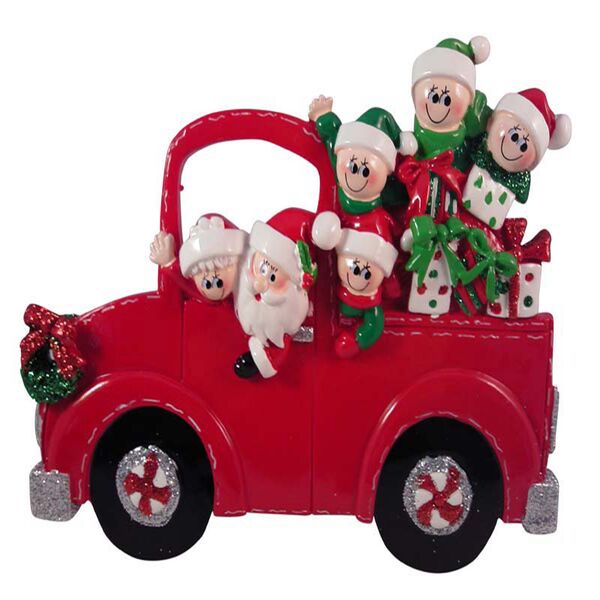 Santa's Truck Tabletop x 6 Festive Elf