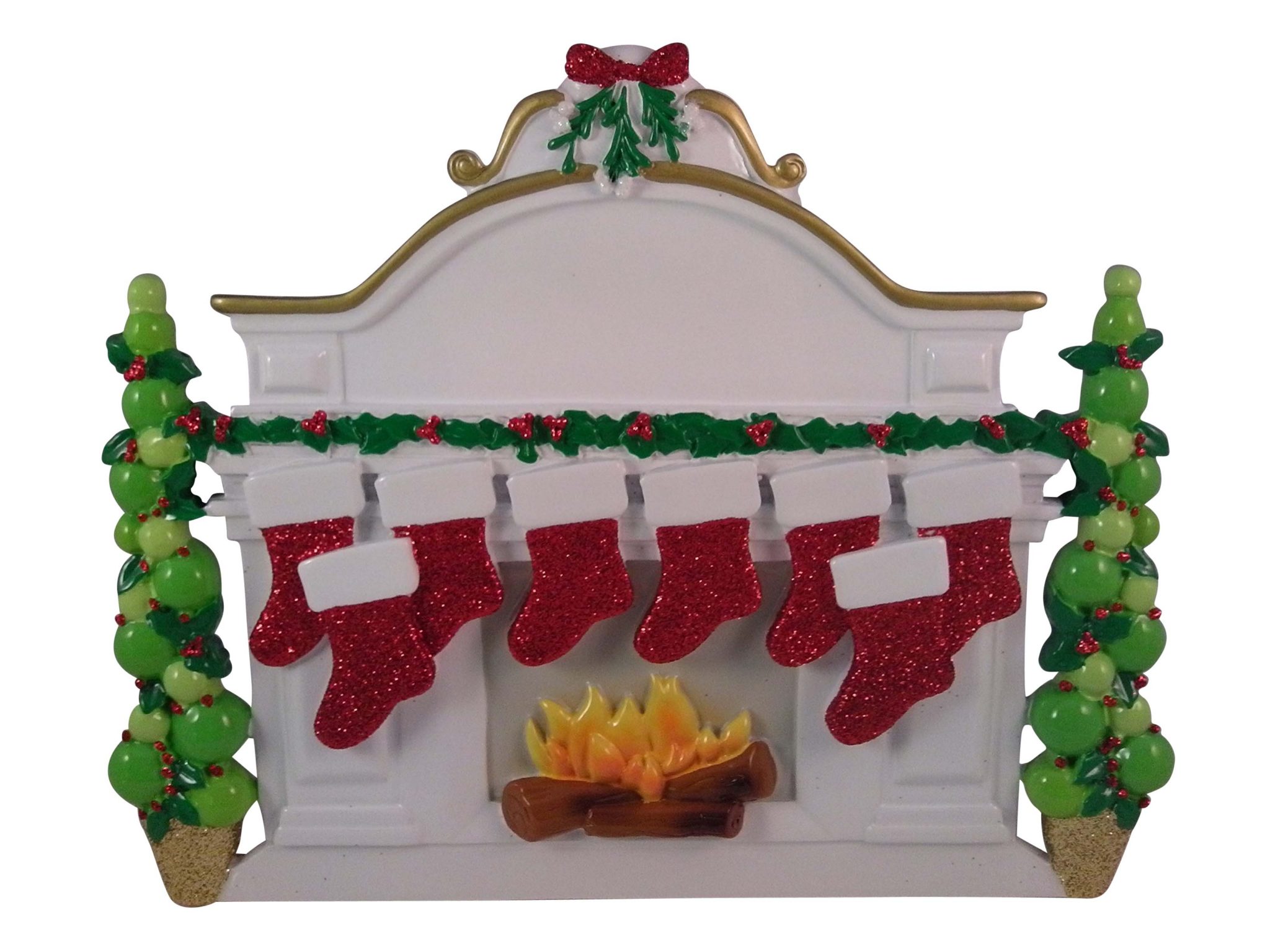 Mantle Fireplace Tabletop x 8 - Festive Elf